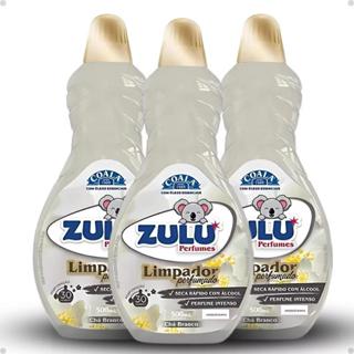 Kit 3 Limpador Perfumado Ambiente Multiuso Zulu Coala Chá Branco 500ml em Oferta na Shopee