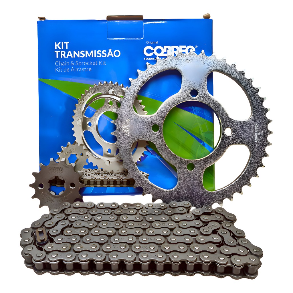 Kit Relação Transmissão Ybr 125/ Factor 125 2000/2016 Cobreq em Oferta na Shopee