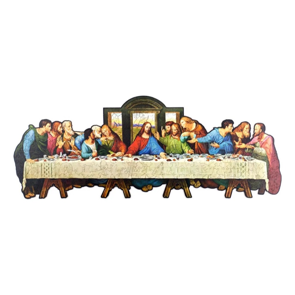 Quebra-cabeça A Última Ceia 250 Peças De Madeira Religiosos - Puzi