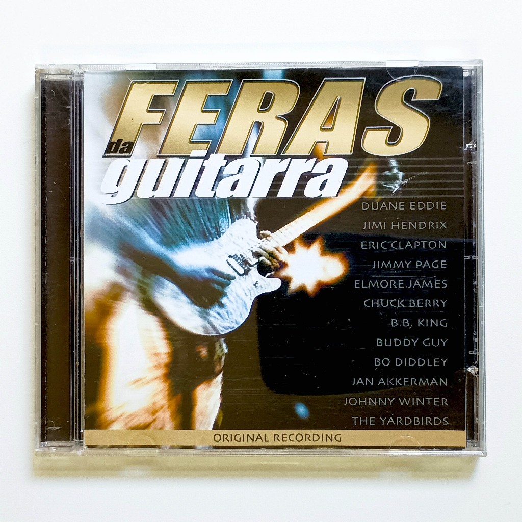 CD Feras da Guitarra (2002) Duane Eddie, Eric Clapton, Jimmy Page, Jimi Hendrix, Elmore James, B.B. King, Chuck Berry