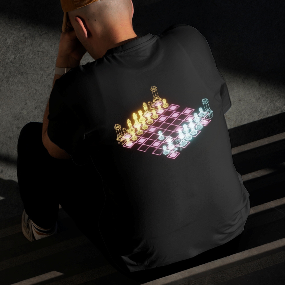 Camiseta Masculina Estampada Xadrez 100% Algodão Estilo Conforto Diário Do Tamanho P ao GG