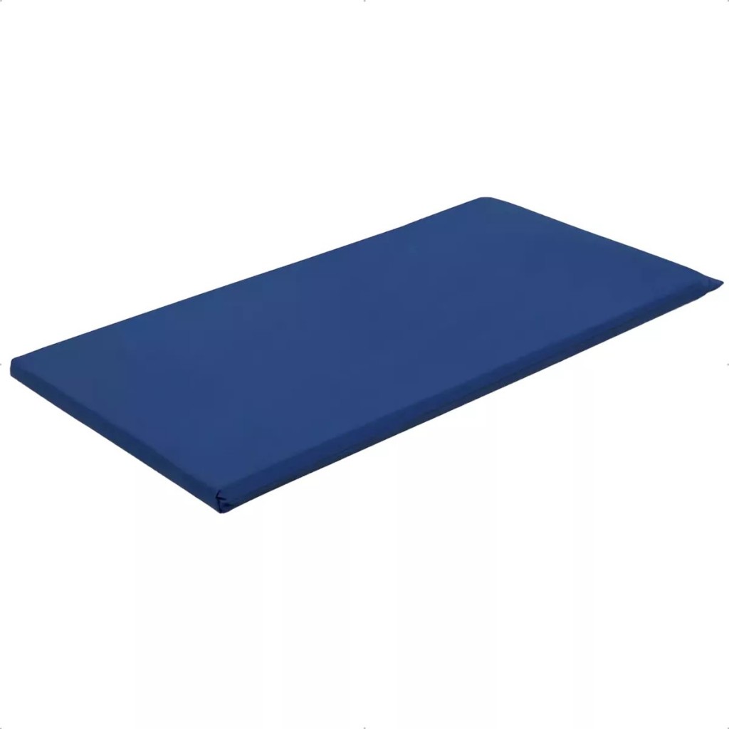 Colchonete para treino ioga pilates 90x40x2cm espuma D26 AZUL