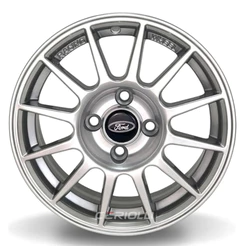 Kit 4 Rodas Aro 14 4x108 Ford Ka Fiesta Courier Cor Hiper Gloss Bicos de Brinde K76