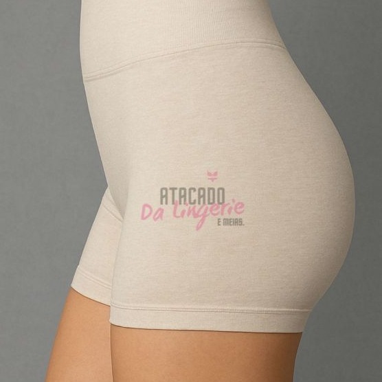 KIT 2 Cueca Feminina de Cós Alto Poliamida Calcinha Confortável e Modeladora Para Vestido Lingerie