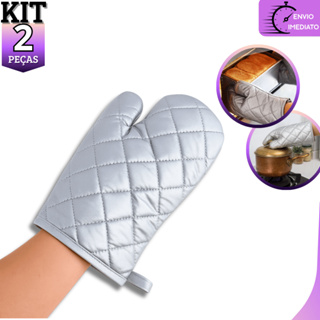 Kit 2 Luva de Forno Térmica Cozinha Fogão Quente Multiuso Universal em Oferta na Shopee