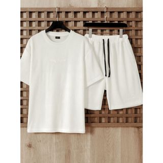 Conjunto Masculino Verão Short Camiseta Tricô