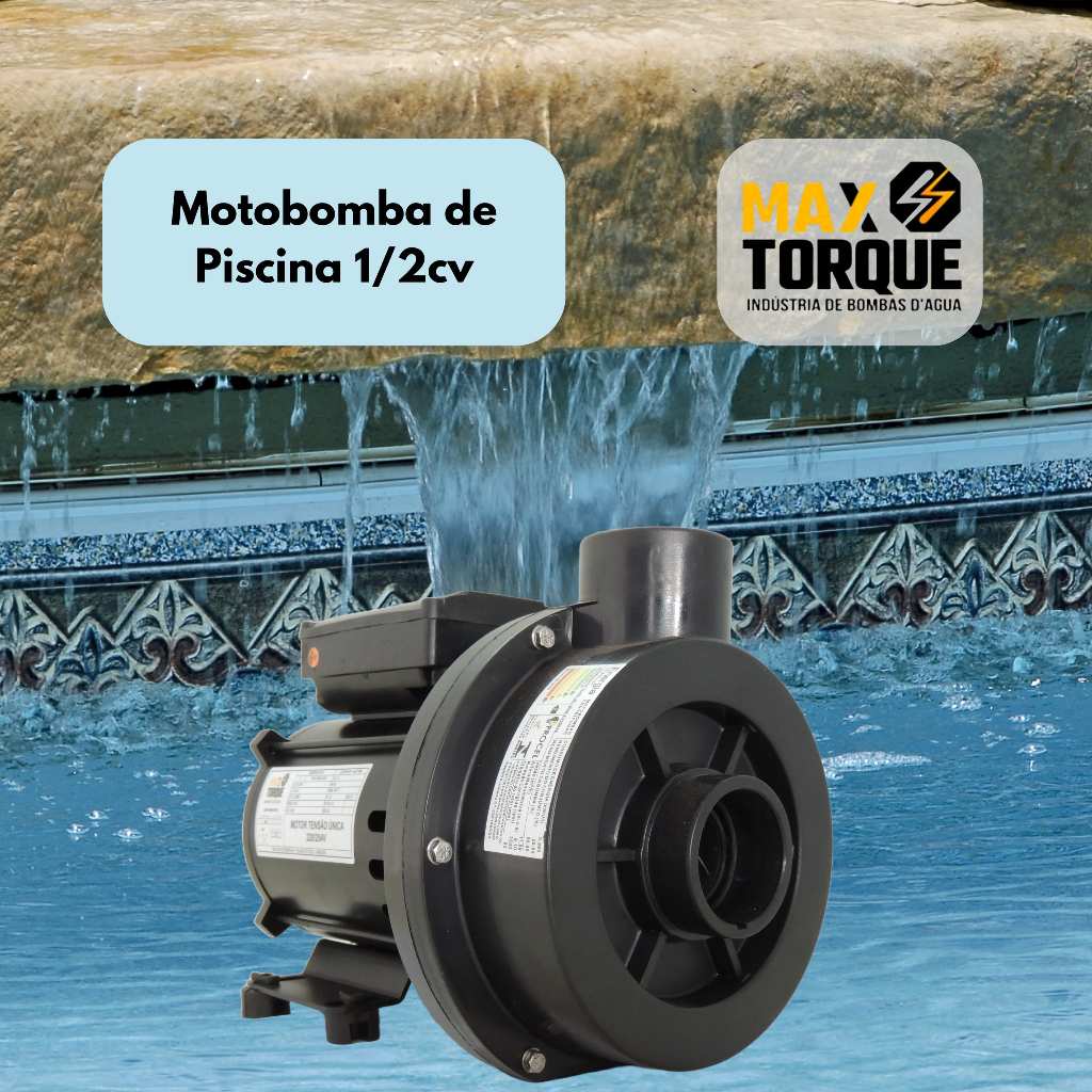 Motobomba Para Piscina Cascata Hidro Jardim Mono 127v 220v 1/2cv Maxtorque