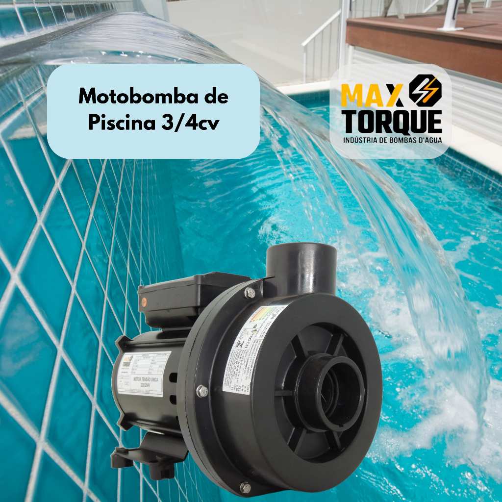 Bomba Para Piscina Cascata Hidro Ofuro 3/4hp 127/220v Maxtorque Forte
