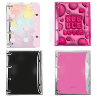 Fichário universitário Caderno argolado DAC Bubble Breeze Enjoy Vision All Black em Oferta na Shopee