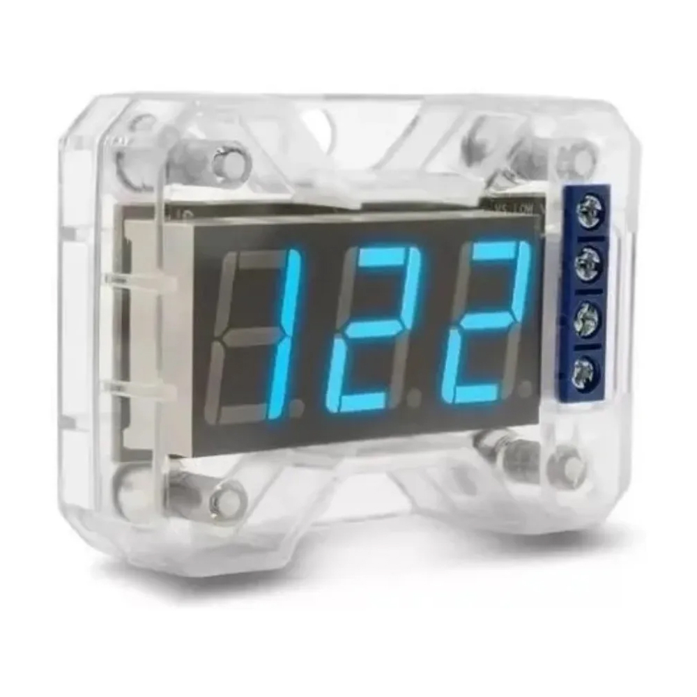 Voltímetro Digital Expert Vex 1.0 Som Automotivo Led Azul em Oferta na Shopee