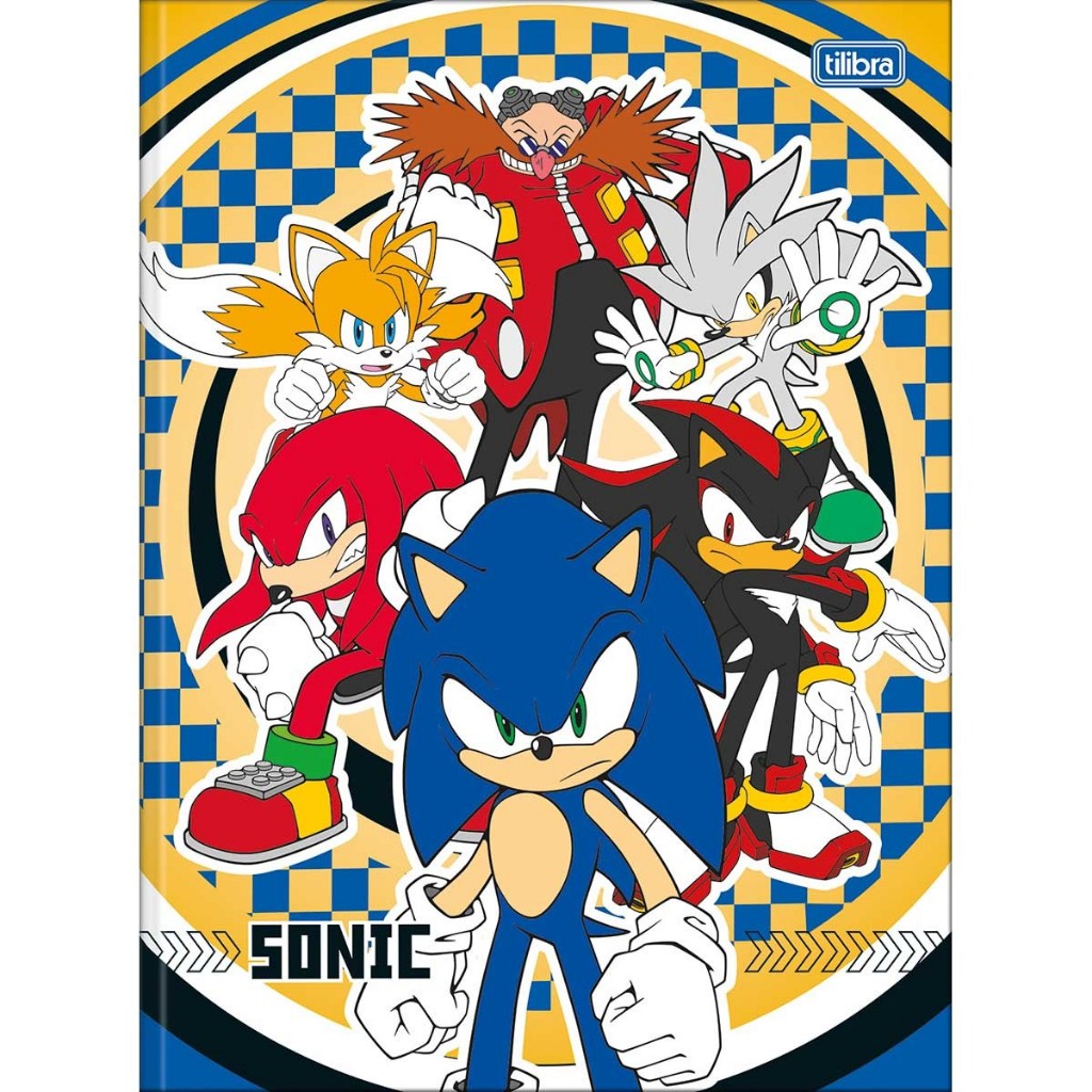 Caderno Brochurão Capa Dura Sonic 48 Folhas Tilibra em Oferta na Shopee