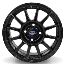 Kit 4 Rodas Aro 14 4x108 Ford Ka Fiesta Courier Cor Black Piano Bicos de Brinde K76