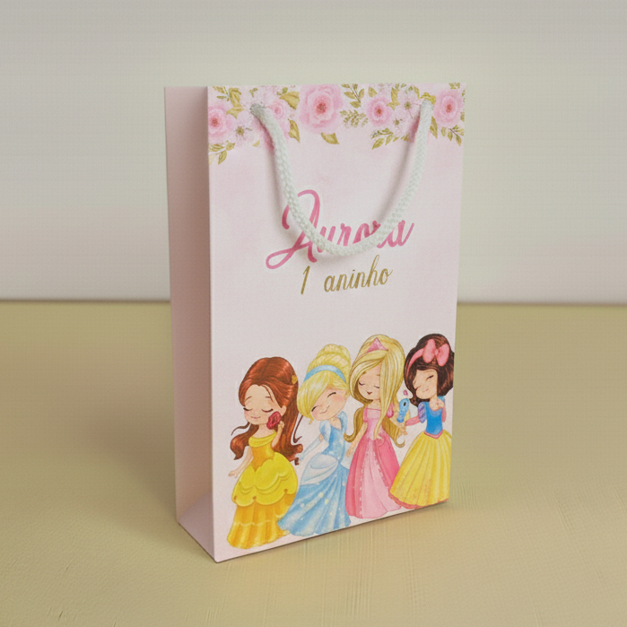 Sacolinha personalizada PRINCESAS CUTE BABY E PRINCIPES - pegue e monte pequenas em Oferta na Shopee