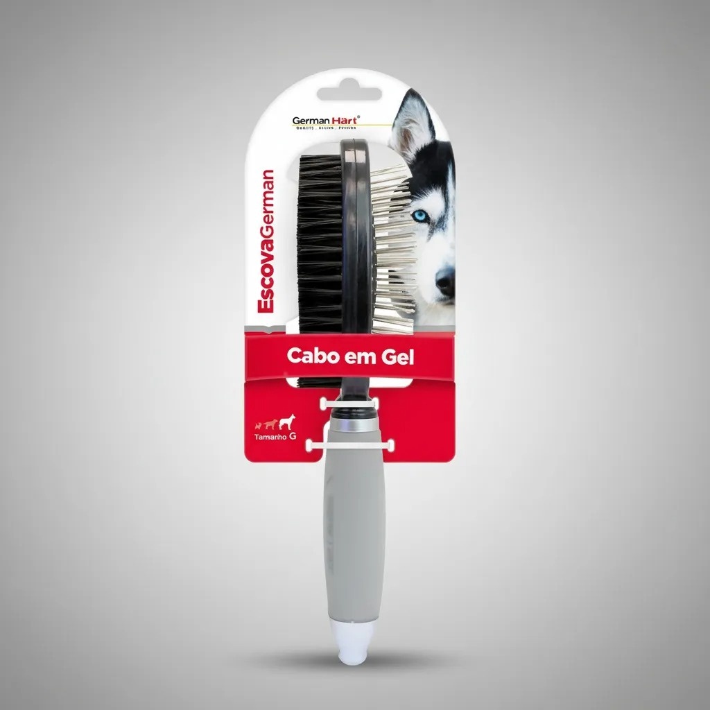 Escova Para Cães Dupla Cabo Gel Azul Germanhart Grande em Oferta na Shopee