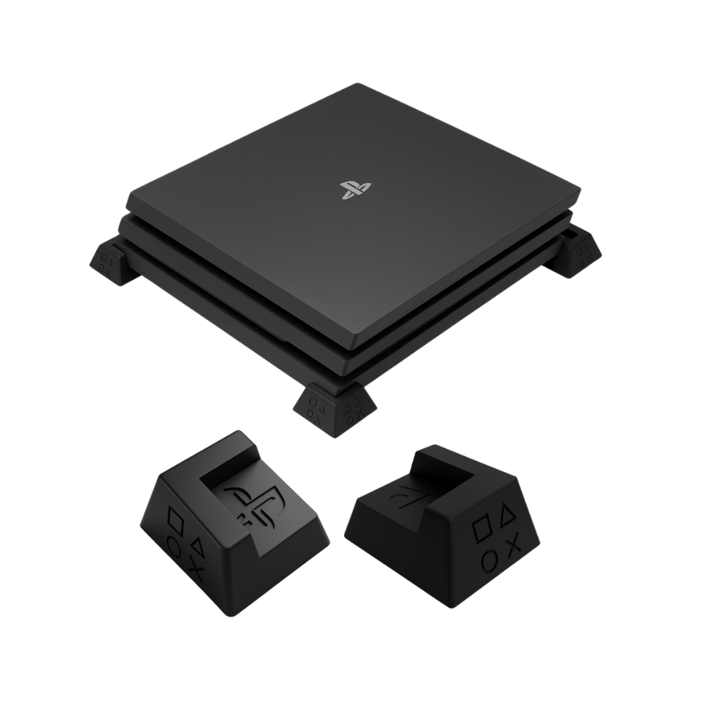 Suporte Pezinho Base Horizontal Playstation Ps3 Ps4 Slim Pro Fat Pezinho
