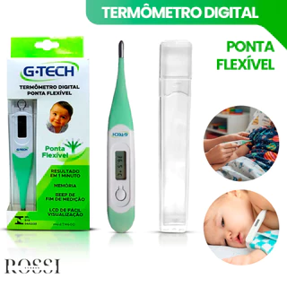 Termômetro clinico digital ponta flexível G-TECH
