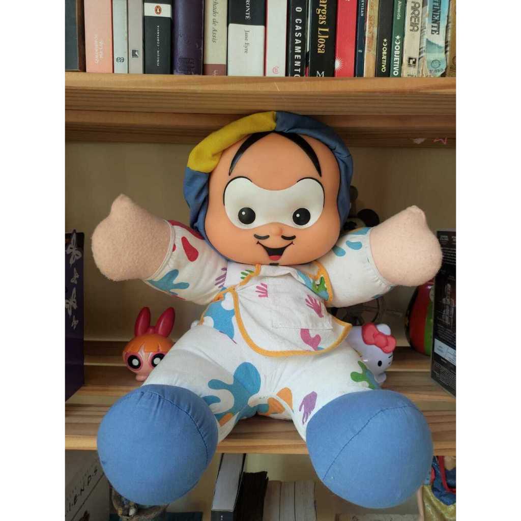 Pelúcia Cebolinha Pequenos Pintores USADO — Turma da Mônica Baby, Multibrink, Anos 2000