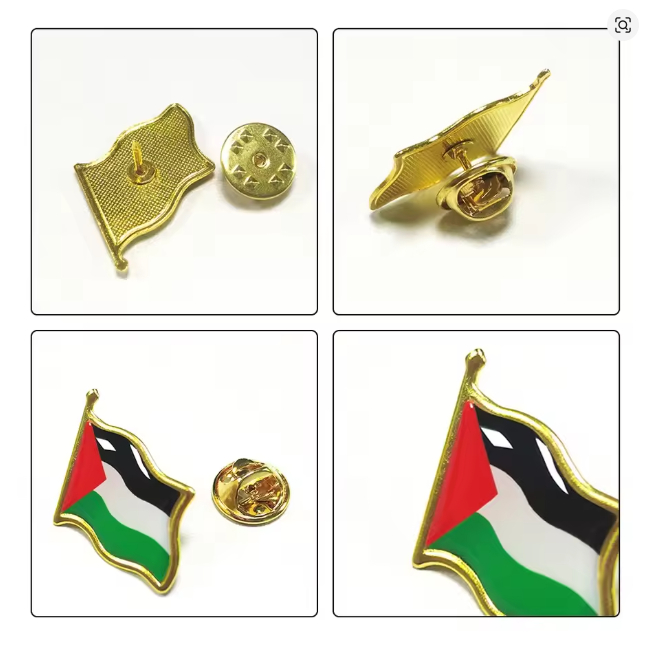 Pin Palestina Livre de metal Botton Bandeira Mochila Broche em Oferta na Shopee