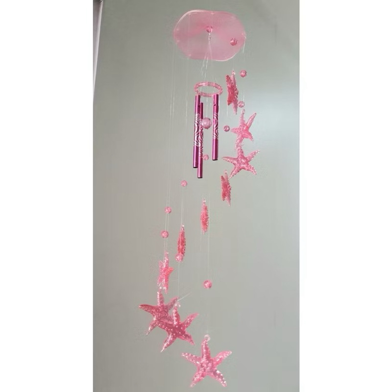 Mensageiro Dos Ventos Estrela Do Mar Rosa/Roxo/Azul. Sino Dos Ventos Decoração casa Sala Quarto