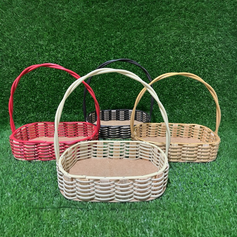 KIT 5 CESTAS FRALDEIRA SINTÉTICA OVAL COM ALÇA FLEXIVEL 30CM em Oferta na Shopee