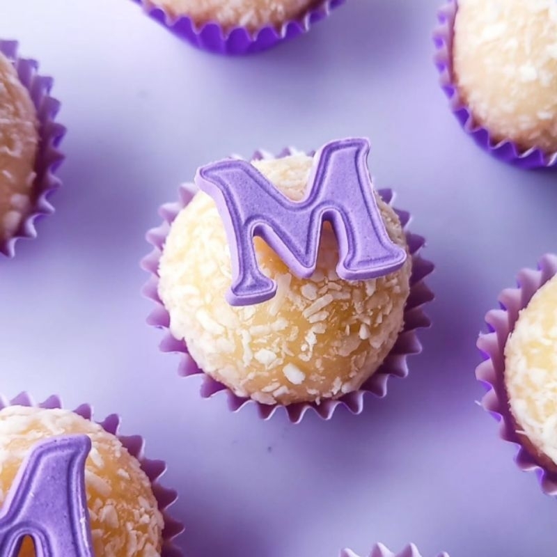 PROMOÇÃO Apliques Letra ou Número para decoração de doces. (Temos todas as letras e todas as cores) em Oferta na Shopee