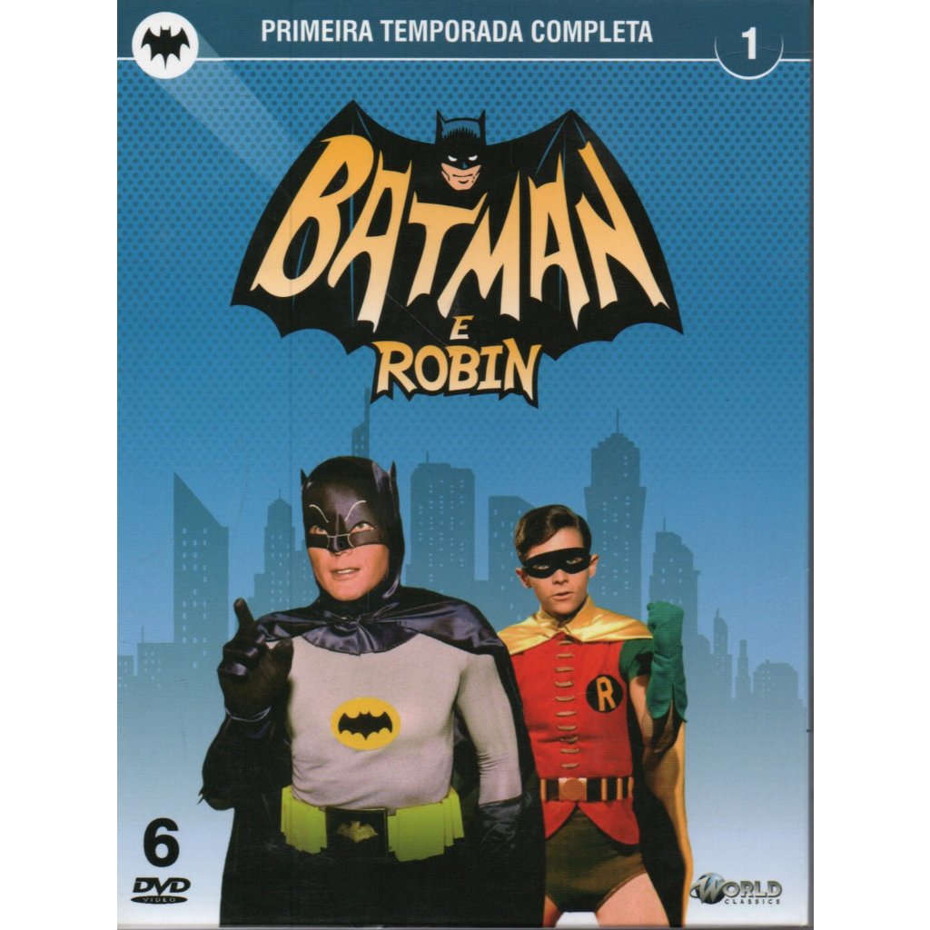 Box Com 6 Dvds Batman E Robin Primeira Temporada - Adam West