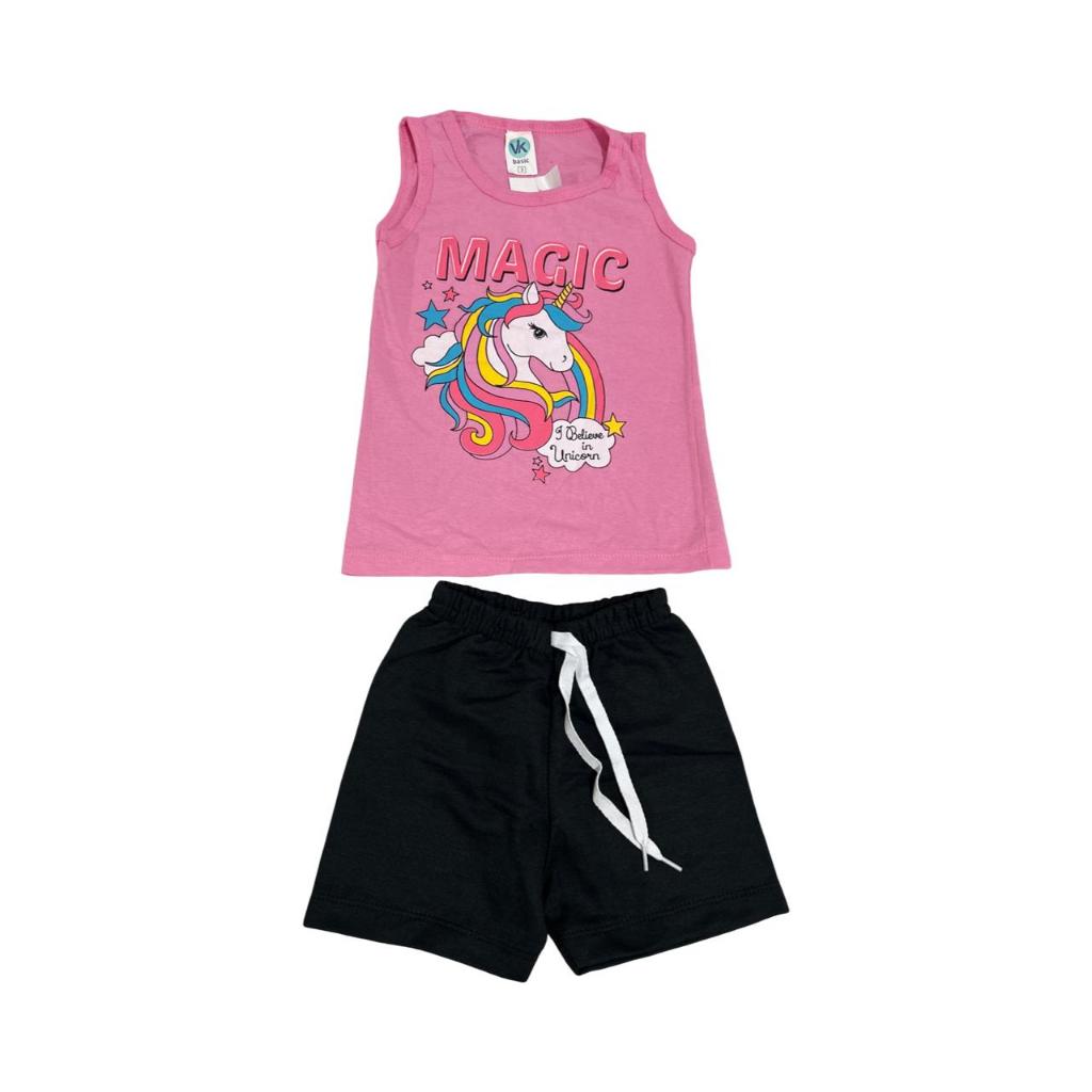 CONJUNTO  ESTAMPADO, LEVE BÁSICO, FEMININO INFANTIL NÚMERAÇÃO 03
