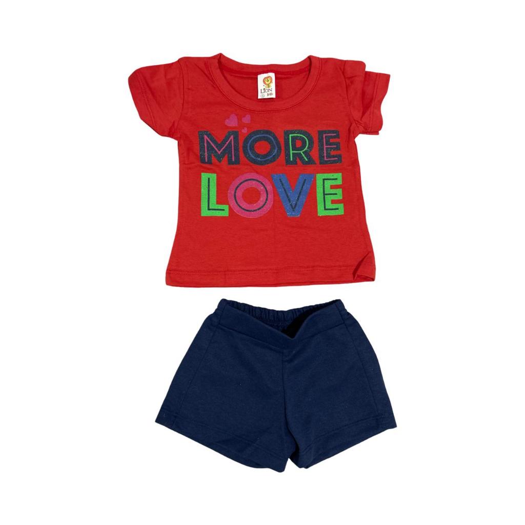 CONJUNTO  ESTAMPADO, LEVE BÁSICO, FEMININO INFANTIL NÚMERAÇÃO 01