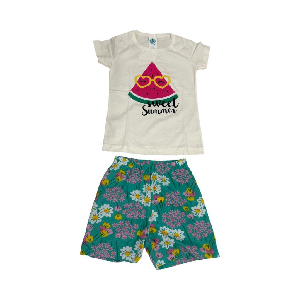CONJUNTO  ESTAMPADO, LEVE BÁSICO, FEMININO INFANTIL NÚMERAÇÃO 03