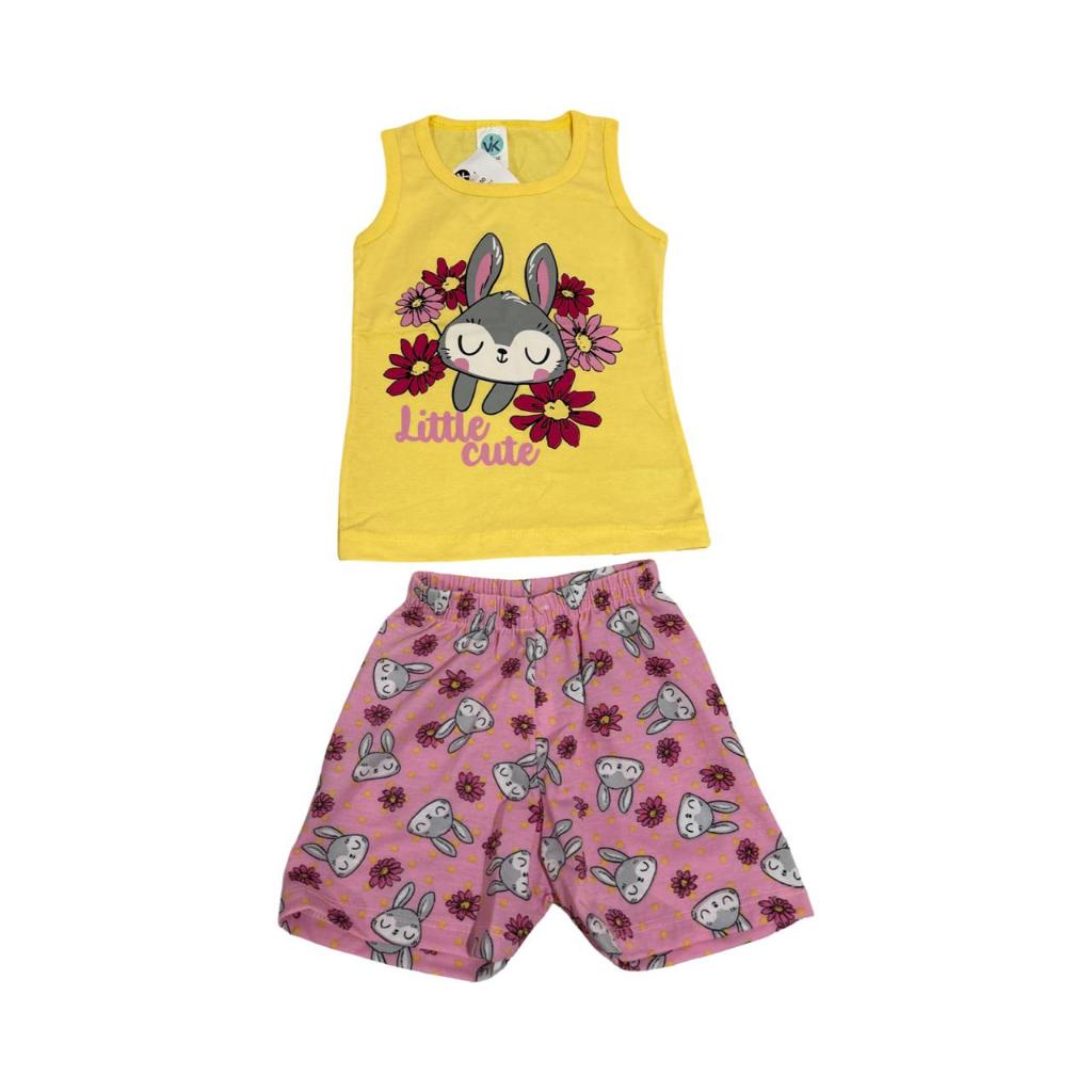 CONJUNTO  ESTAMPADO, LEVE BÁSICO, FEMININO INFANTIL NÚMERAÇÃO 02
