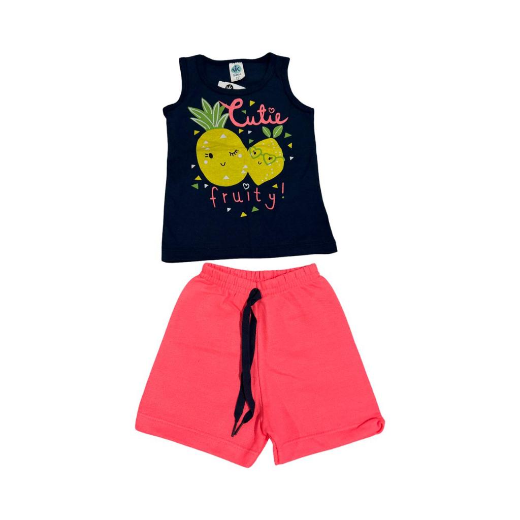 CONJUNTO  ESTAMPADO, LEVE BÁSICO, FEMININO INFANTIL NÚMERAÇÃO 02