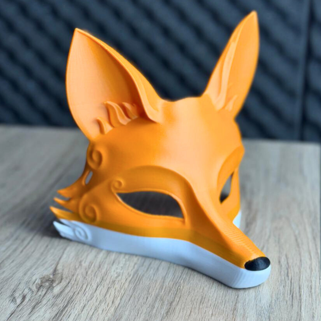 Máscara Raposa | Fantasia Cosplay | 17cm | Decorativa | Halloween