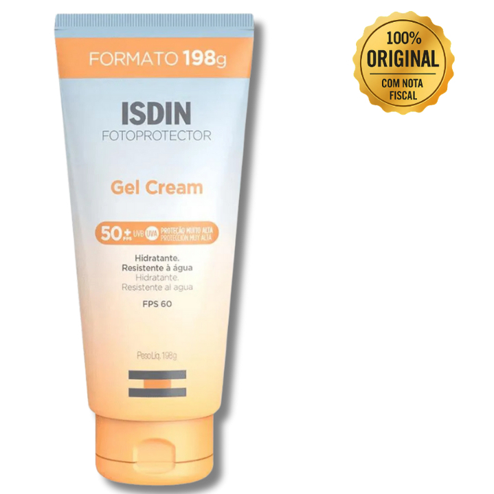 Protetor Solar ISDIN Fotoprotetor Gel Cream FPS 50+ 198g | Corporal | Hidratante | Resistente á Água