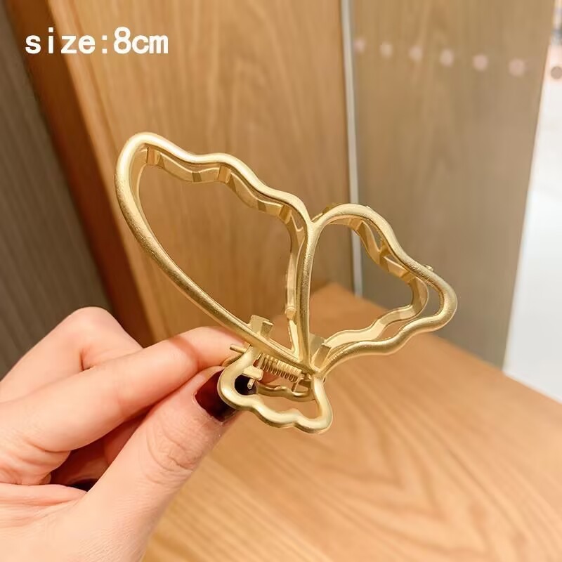 Clip De Metal Piranha Presilha de Cabelo Borboleta Para Cabelo em Oferta na Shopee