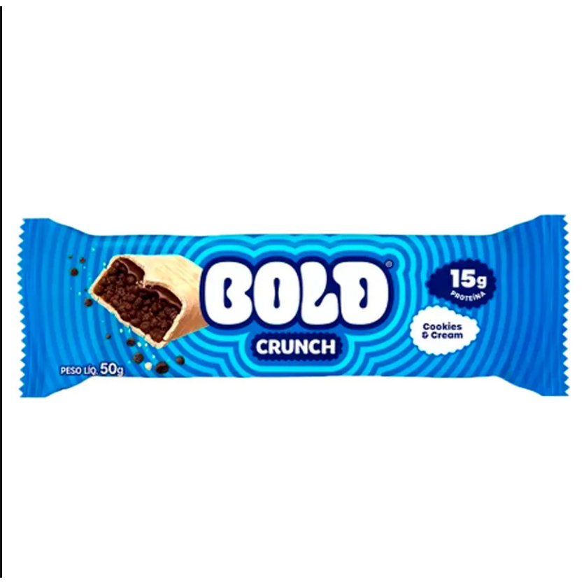 Barra de Proteína BOLD CRUNCH Unidade 60g - Cookies and Cream