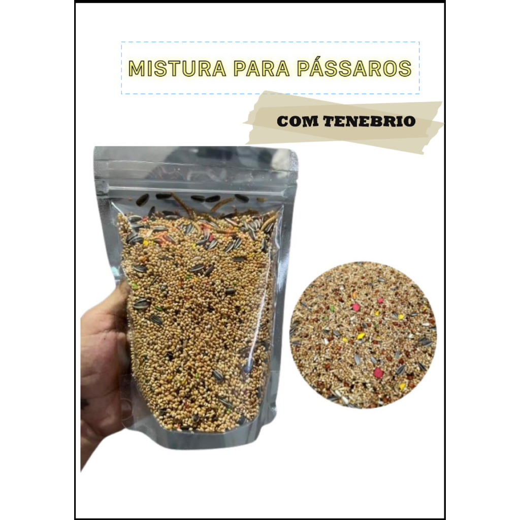 Mistura completa para Coleiro, papa-capim, Golinha, Bigodinho, Tico-tico 300g