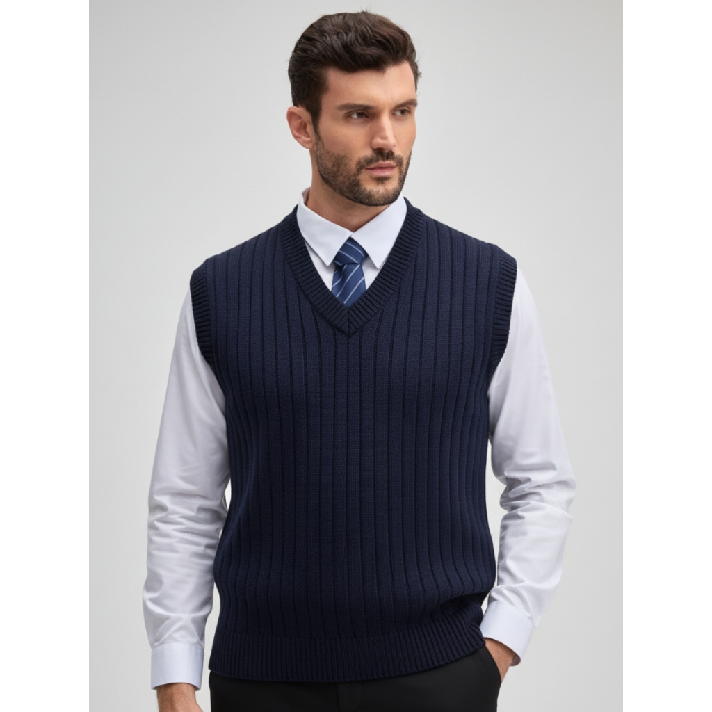 Colete Masculino Tricot Social Liso Colete Masculino Liso