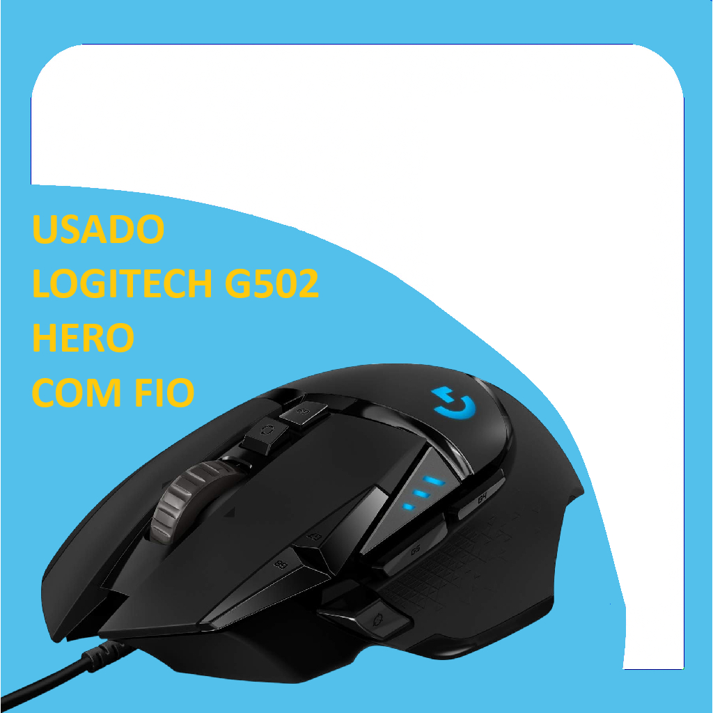 Mouse Gamer Logitech G502 Hero Fio