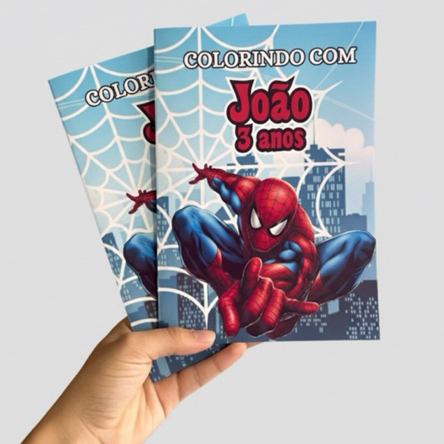 Livrinho de colorir personalizado - lembrancinha infantil - tema à escolha