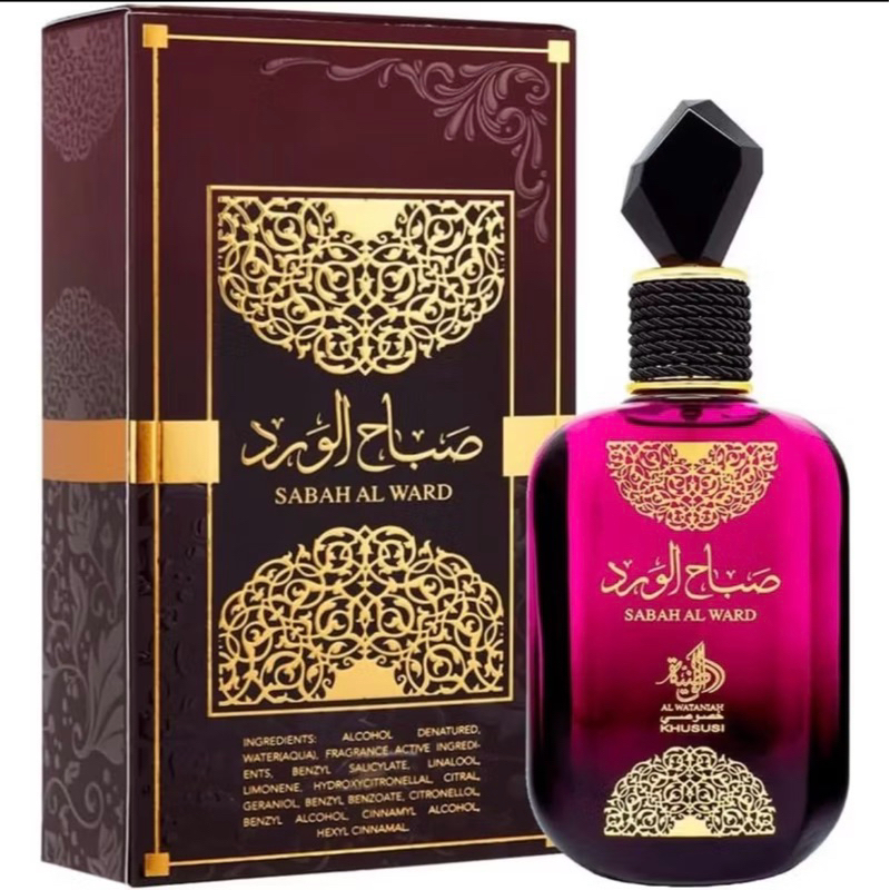 Perfume Feminino ÁRABE SABAH AL WARD 100ML Al Wataniah Eau de Parfum Edp - Original