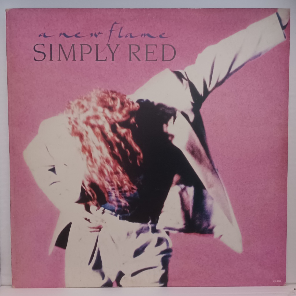 LP Disco De Vinil Simply Red - A New Flame - Com Encarte LP EX Capa VG+ Ler Descrição