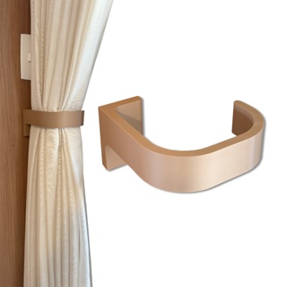 Par de Prendedor de Cortina Gancho Removível Fácil Instalação Com Adesivo ou Parafusado em Oferta na Shopee