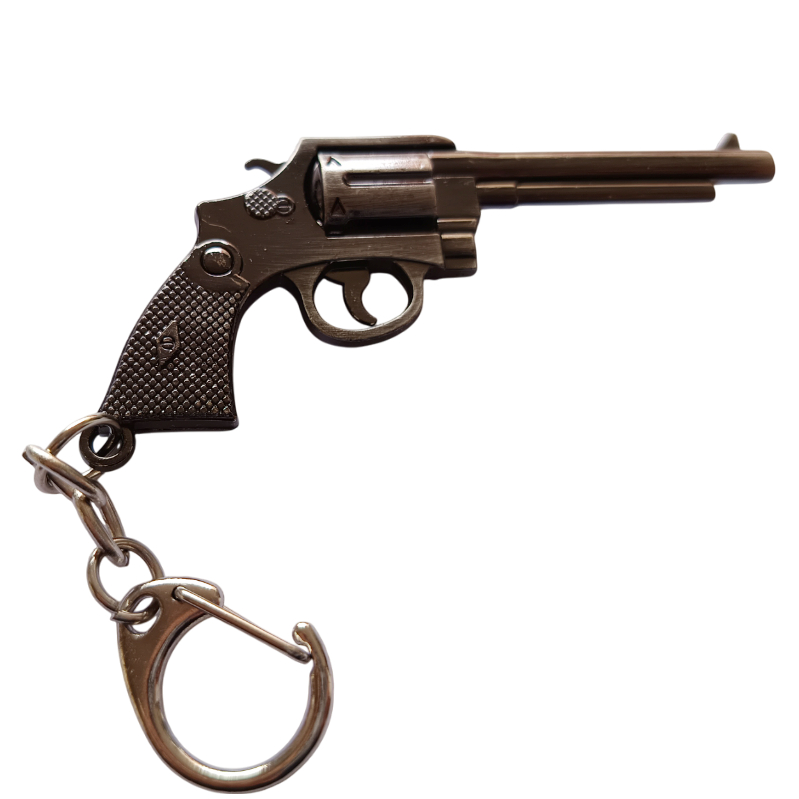 Chaveiro Arma 38 Metal Pendente Pingente Mochila Zipers 1 un