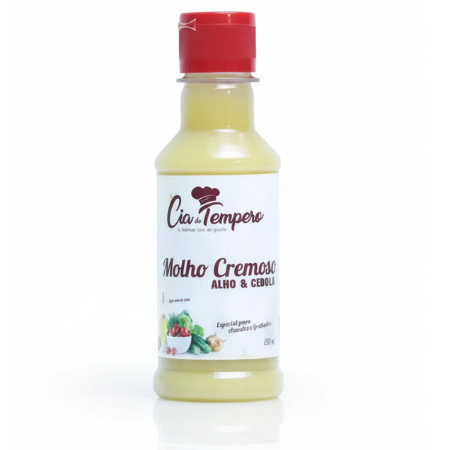 Molho Cremoso Alho e Cebola 180ML CIA DO TEMPERO