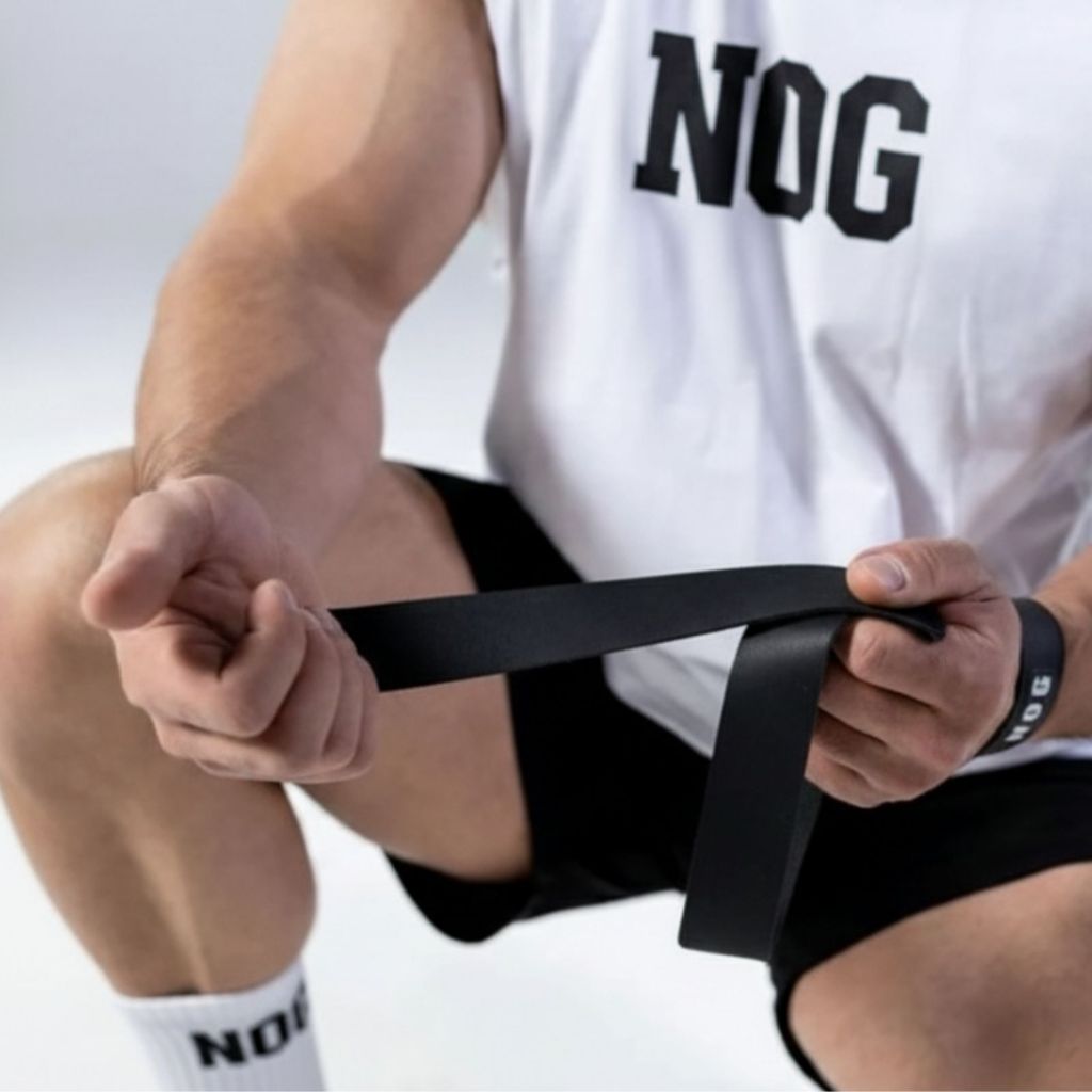 Par de Strap Fita em couro legitimo Gancho Para Treinos Musculação Crossfit 50cm em Oferta na Shopee