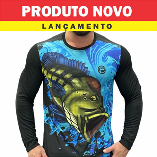 Camisa de Pesca Proteção Solar Uv50 Lançamento Blusa Com Tecido Dry fit Camiseta Peixe DE Pescaria em Oferta na Shopee