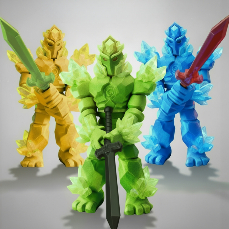 Boneco Dummy Guerreiro Cristal Com Acessório Flexível Multicores em Oferta na Shopee