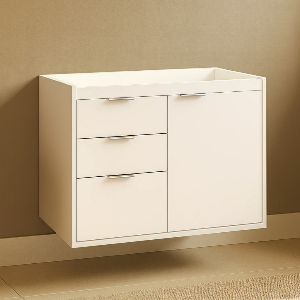 Gabinete De Banheiro Select  62cm Sem Cuba Fimap Montado em Oferta na Shopee