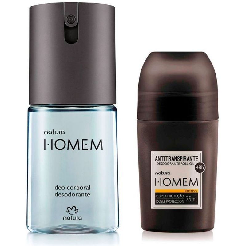 Natura Homem Tradicional Kit Desodorante Spray + Rollon