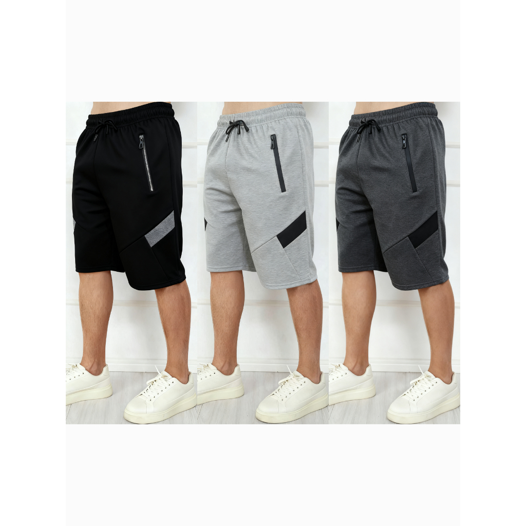 Kit 2 peça de bermuda moletom masculino entre  3 cores aleatório 2 peça